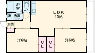 サンハイツもみじヶ丘【2階】の間取り