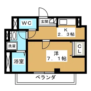 Skye白壁【3階】の間取り