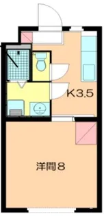 スカイコート三門【3階】の間取り