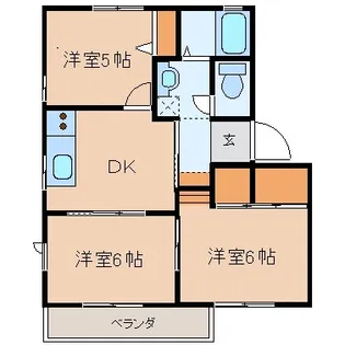 プレゼンテ大和 B【1階】の間取り