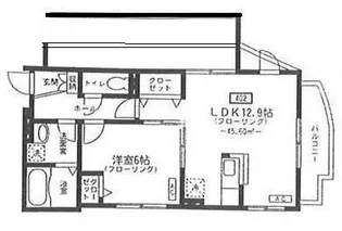檸檬館【4階】の間取り