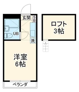 カレッジ志木【1階】の間取り
