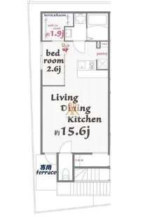東京都墨田区東向島1【アパート】の間取り