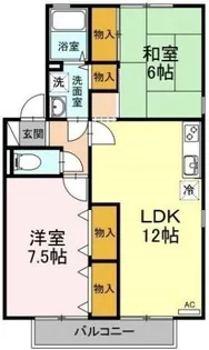 フローラリア田中 B棟【1階】の間取り