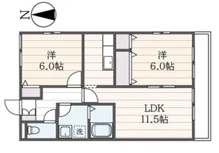 プレミール日吉【1階】の間取り