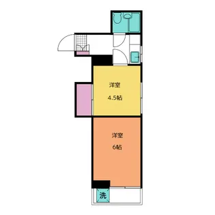 コーポスズキ【4階】の間取り