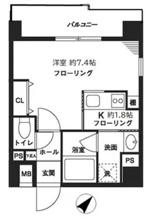 レジデンスみその【7階】の間取り