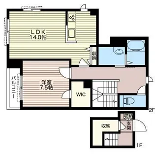 コンフォーザ豊澤【1階】の間取り