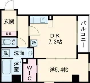 BROAD七条河原町RESIDENCE【3階】の間取り