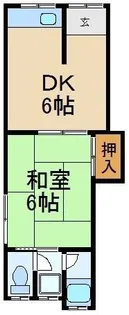 トミーハイツ光善寺【1階】の間取り