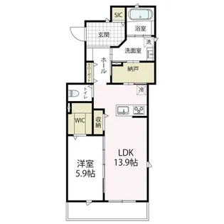 アウトゥーノ【1階】の間取り