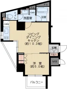 コンフォリア文京春日【14階】の間取り