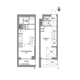 コンフォリア戸越公園【1階】の間取り