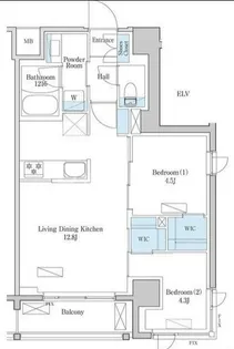 東京都江戸川区上篠崎4【マンション】の間取り