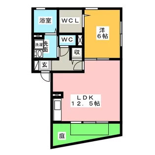 マ メゾン菊住E【1階】の間取り