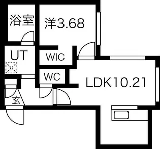 北海道札幌市中央区南十一条西13【マンション】の間取り