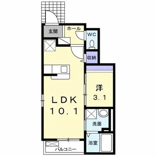 チェリーメゾン【1階】の間取り