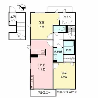 アトリエール【2階】の間取り