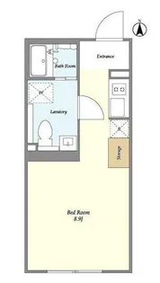 東京都新宿区山吹町【マンション】の間取り