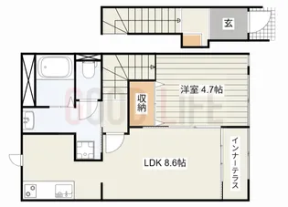 兵庫県丹波篠山市宇土【アパート】の間取り