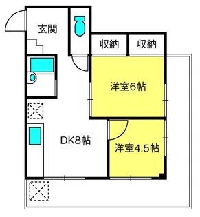 大東京戸田公園ハイツ【2階】の間取り