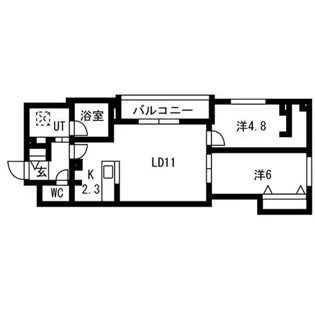 luce solare発寒【4階】の間取り