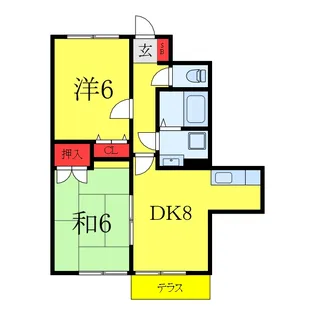 コートエスタ【1階】の間取り