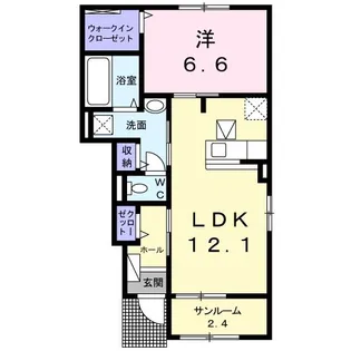 ハピネスハウスR【1階】の間取り