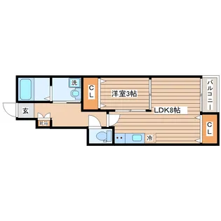 ハリースローリー【1階】の間取り