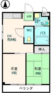 ハイムエアーズロック【2階】の間取り