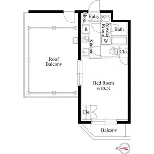 グランパセオ代々木上原II【3階】の間取り