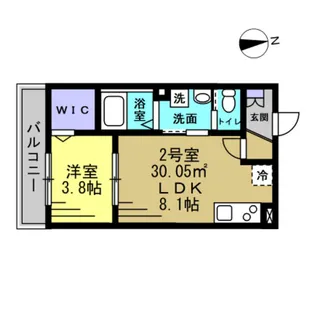 千葉県千葉市中央区村田町【アパート】の間取り