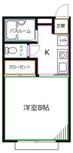 ハイムワカクサ【2階】の間取り