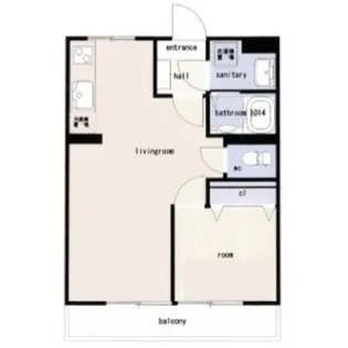 ベルメゾン武笠【4階】の間取り