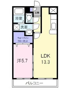 リバーサイドI【1階】の間取り