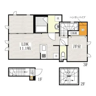 CB蒲田シャルマン【3階】の間取り