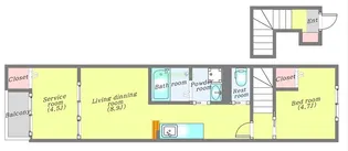 フェリーズ南仙台【2階】の間取り