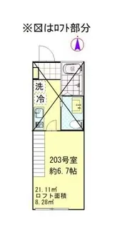 東京都世田谷区上馬3【アパート】の間取り