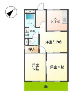 シティハイツ大野【1階】の間取り