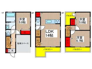 埼玉県富士見市水谷東1【一戸建】の間取り
