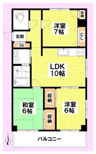 メゾンむらさき【4階】の間取り