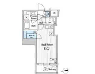 グレース早稲田【8階】の間取り