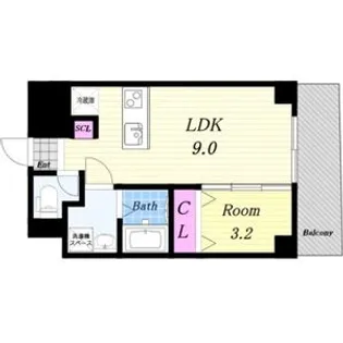 La Benten【6階】の間取り