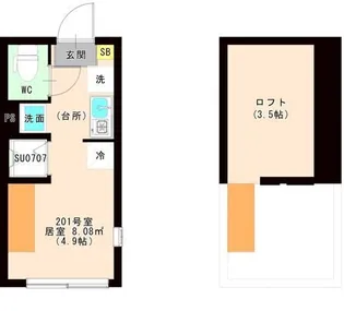 JUNE【2階】の間取り