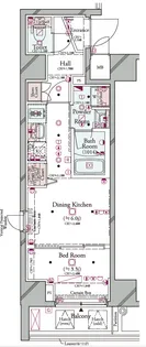 コンシェリア横濱 <SHINKOYASU>【4階】の間取り