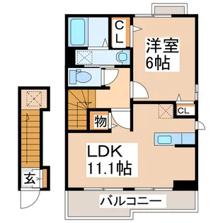 ソレイユGENIII・IV【2階】の間取り