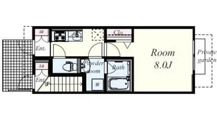 シャルマン藤田3【1階】の間取り