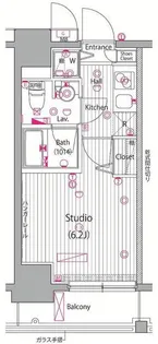 ガーラ・ヴィスタ横濱西口【6階】の間取り