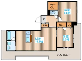 BEREO GRANSENNA【3階】の間取り