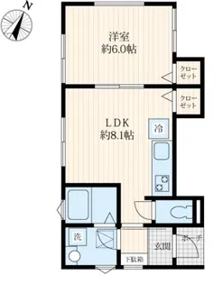 東京都新宿区中落合2【アパート】の間取り
